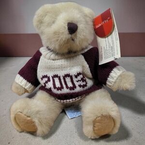 Vintage Russ Berrie Halls of Ivy Varsity Bear Y2K 2003 Plush Stuffed Animal NWT